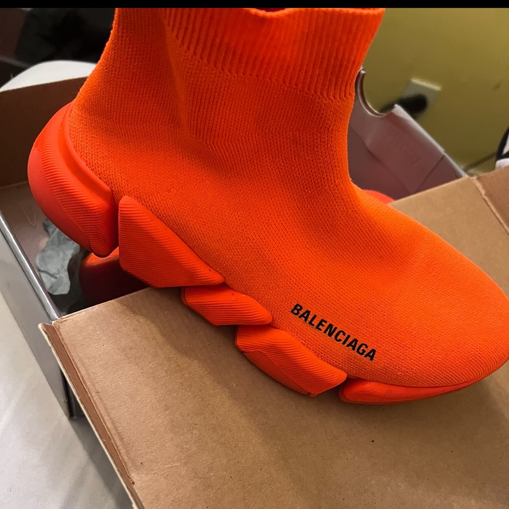 Balenciaga Sock Sneakers-Orange